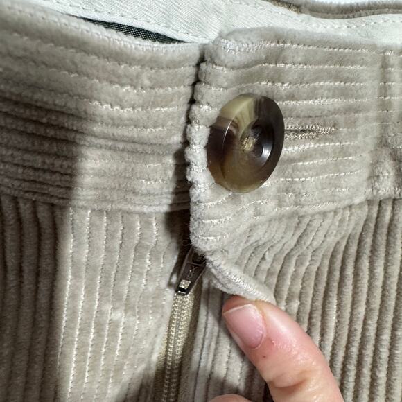 L.L.Bean Thick Corduroy Pant Men 44 Tan Cotton Chino Dress Pant Relaxed Fit - Picture 6 of 9